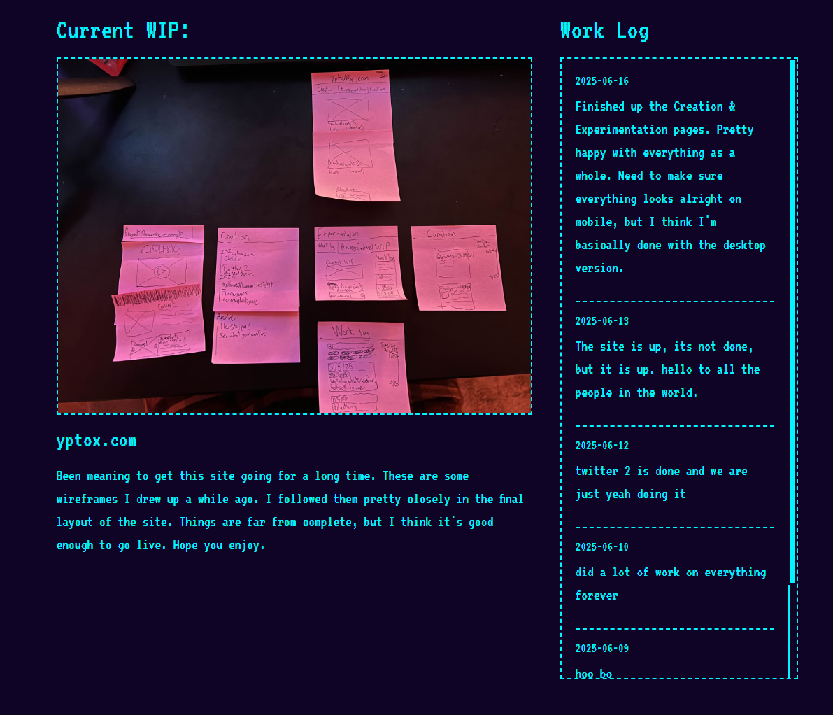 yptox.com old experimentation concept